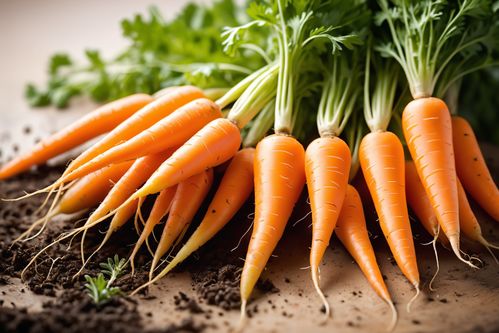 农产品成熟胡萝卜图片摄影图 鲜活的田园之美